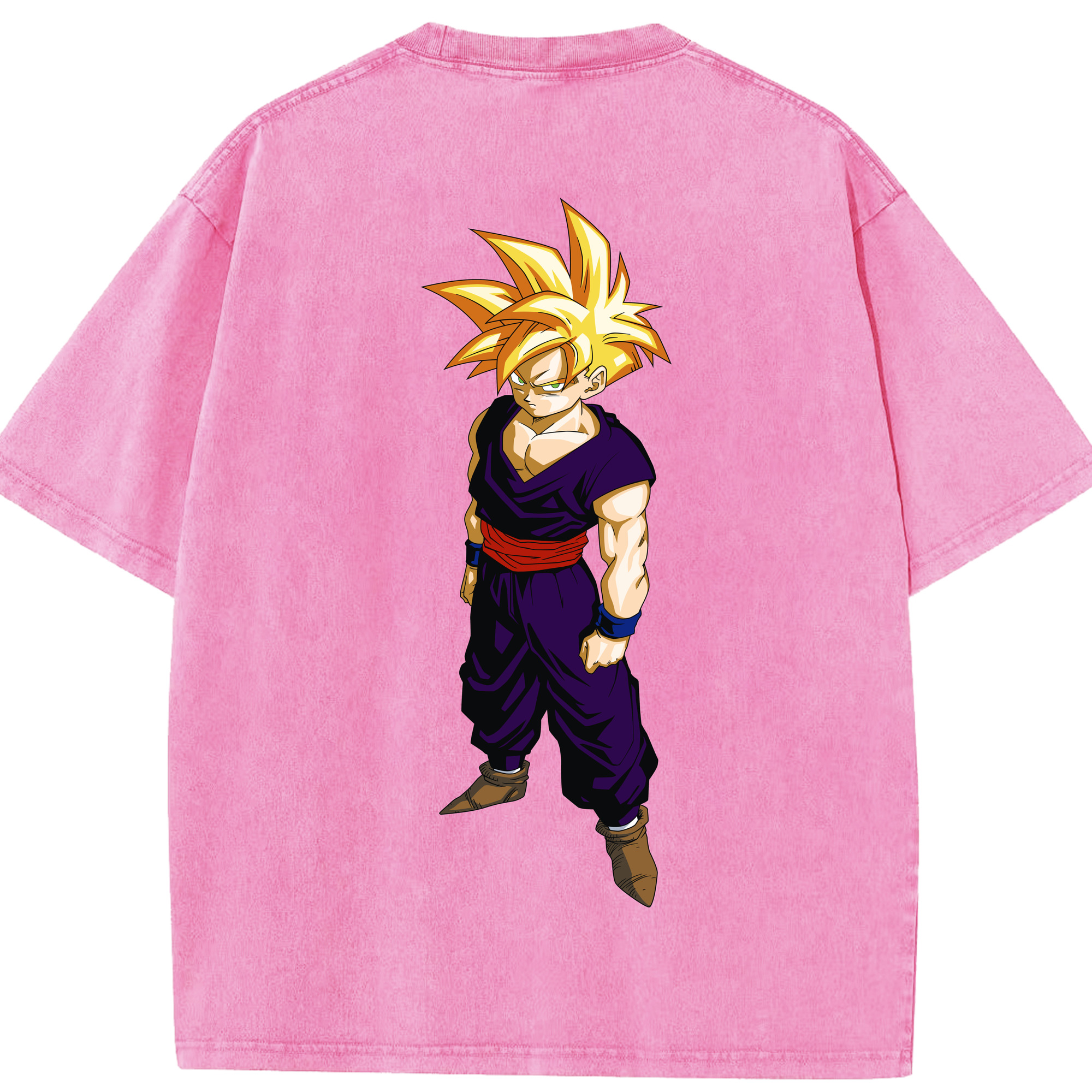 （画像用） ドラゴンボール ベジット DRAGON BALL Vegetto 綿100% ヴィンテージ風 半袖Tシャツ（背面プリント）